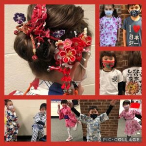 Students dressed up for Japan Day