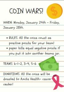 Instructions for Coin Wars Fundraiser
