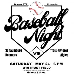 Flyer about Baseball Night