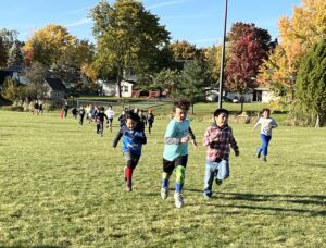 Kids running in Turkey Trot