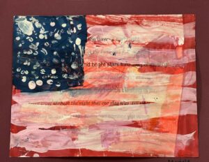 USA Flag Art project
